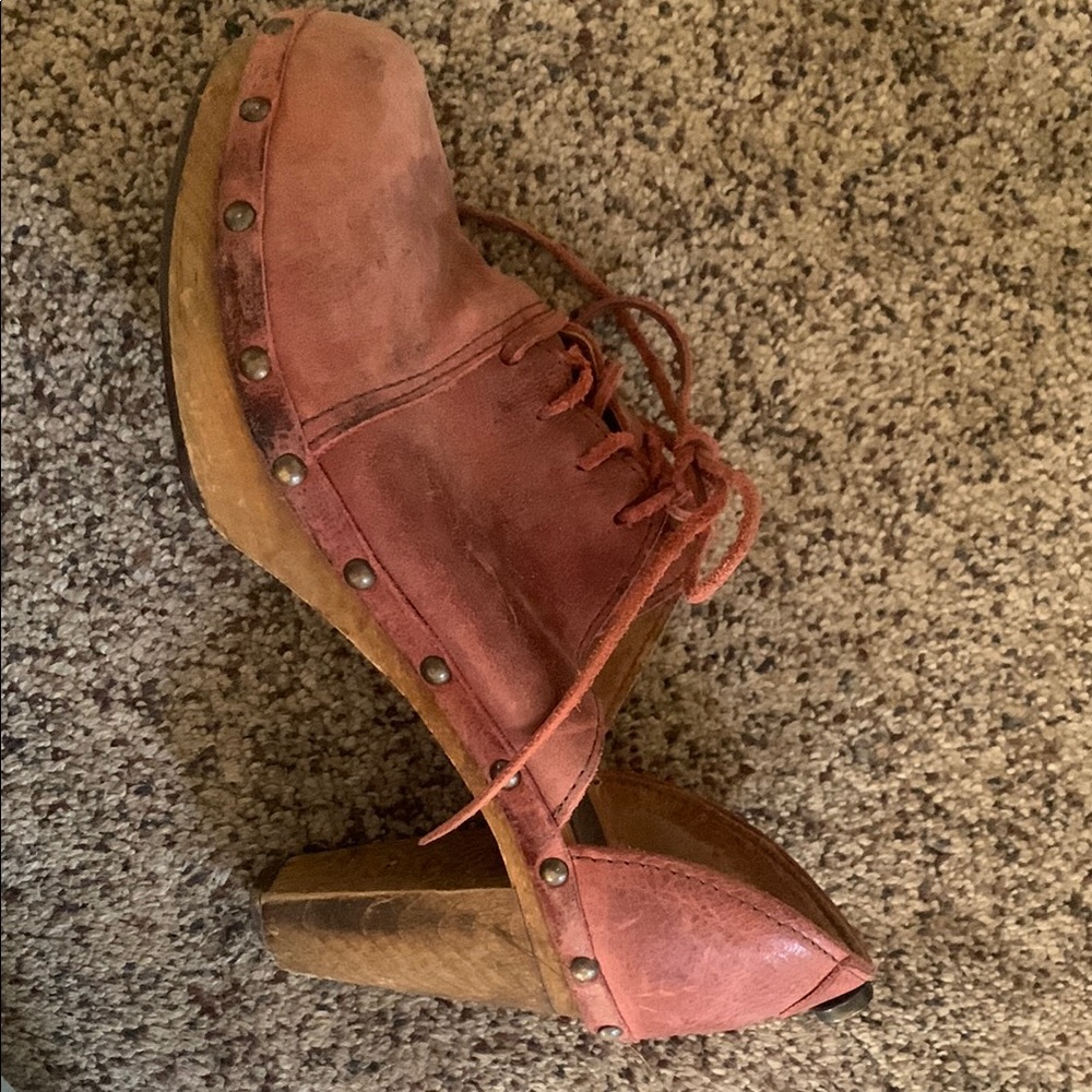Sanita Pink and Brown Mules Comfortable Clogs